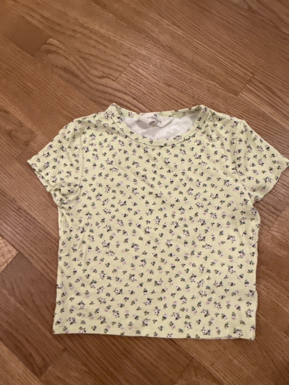 H&M girls cropped floral top
